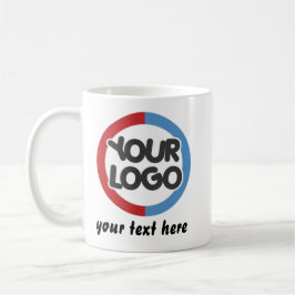 Custom Business Logo Text Mug for Businesses  Gift コーヒーマグカップ