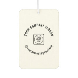 Custom Business Logo Text Promotional Branding カーエアーフレッシュナー