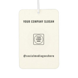 Custom Business Logo Text Promotional Branding カーエアーフレッシュナー