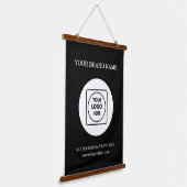 Custom Business Logo Text Wall Branding Template 吊り下げ型タペストリー (傾斜あり)