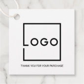Custom Business Logo Thank You フェイバータグ (正面)