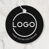 Custom Business Logo Thank You フェイバータグ (正面)