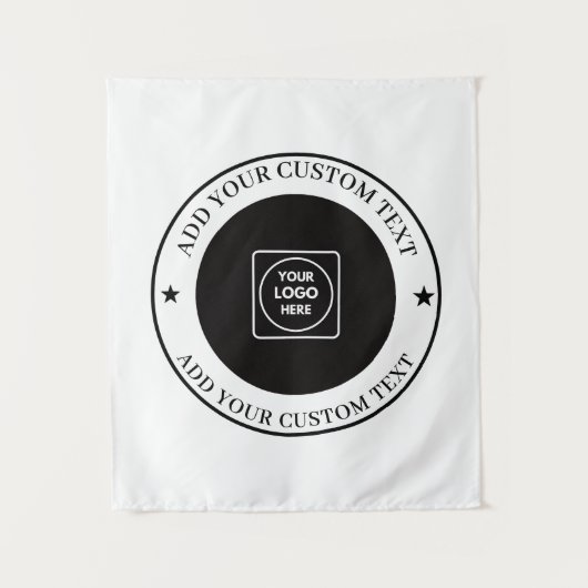 Custom Business Logo Upload Promotional Display タペストリー (正面)
