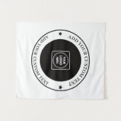 Custom Business Logo Upload Promotional Display タペストリー (正面(横))