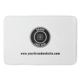 Custom Business Logo & Website Branding Bath Mat バスマット
