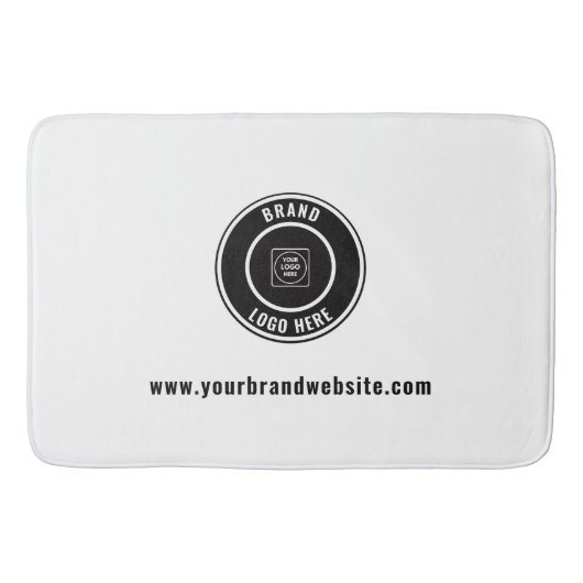 Custom Business Logo & Website Branding Bath Mat バスマット (正面)