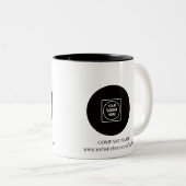 Custom Business Logo Website Two Tone Mug ツートーンマグカップ (正面右)