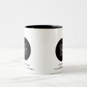 Custom Business Logo Website Two Tone Mug ツートーンマグカップ (中央)