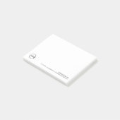 Custom Business Logo with Custom Text ポストイット (アングル)