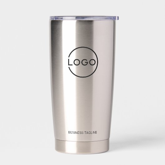 Custom Business Logo with Custom Text 保温保冷タンブラー (左面)