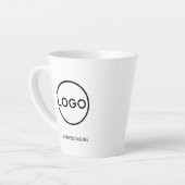 Custom Business Logo with Custom Text Coffee Mug カフェラテマグ (左アングル)