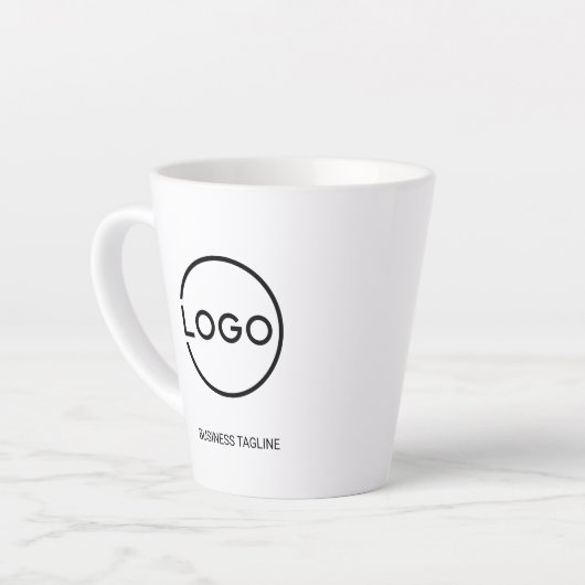 Custom Business Logo with Custom Text Coffee Mug カフェラテマグ (左アングル)