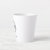 Custom Business Logo with Custom Text Coffee Mug カフェラテマグ (正面)
