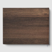 Custom Business Logo Wood Look Custom Company ゲストブック (裏面)