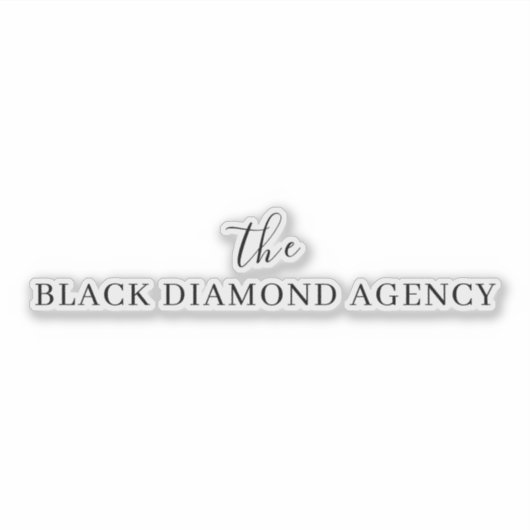 Custom Business Name | Company Branded Logo シール (正面)