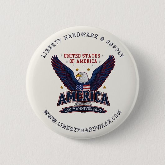 Custom Business Promo Button USA 250 Name 缶バッジ (正面)