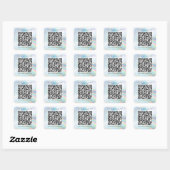 Custom Business QR Code Holographic Marketing スクエアシール (シート)