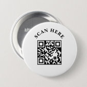 Custom Business QR Code Marketing Button 缶バッジ (正面&裏面)