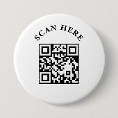 Custom Business QR Code Marketing Button 缶バッジ (正面)