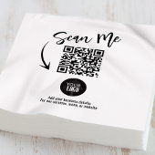 Custom Business QR Code Scan Me Cocktail スタンダードカクテルナプキン