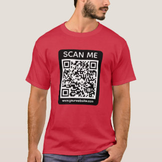 Custom Business QR Code Scan Me  Tシャツ
