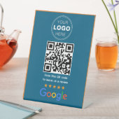 Custom Business Review QR Code Logo 台座サイン (インサイチュ)