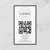 Custom Business Review QR Code Logo 名刺 (裏面)