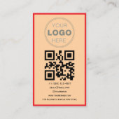 Custom Business Review QR Code Logo 名刺 (裏面)