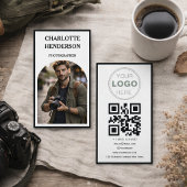 Custom Business Review QR Code Logo 名刺