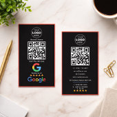 Custom Business Review QR Code Logo 名刺