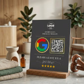 Custom Business Review Sign with QR Code & Logo アクリルサイン