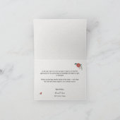 Custom Business Snow Branches Berries Holiday カード (内部)