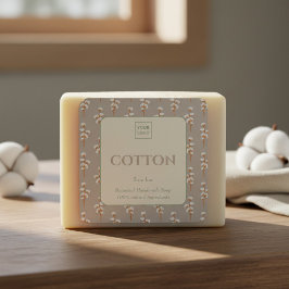 Custom Business Sticker for Cotton Handmade Soap スクエアシール