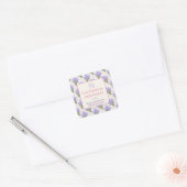 Custom Business Sticker for Handmade Lavender Soap スクエアシール (封筒)