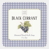 Custom Business Sticker for Handmade Soap スクエアシール (正面)