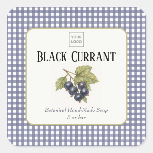 Custom Business Sticker for Handmade Soap スクエアシール (正面)