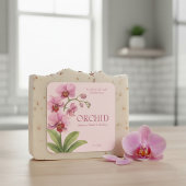 Custom Business Sticker for Orchid Handmade Soap スクエアシール