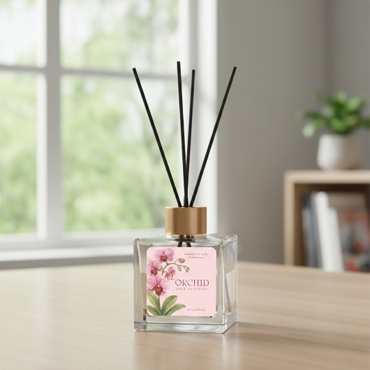 Custom Business Sticker for Orchid Reed Diffuser スクエアシール