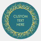 custom business stickers, Custom Round Stickers ラウンドシール (正面)