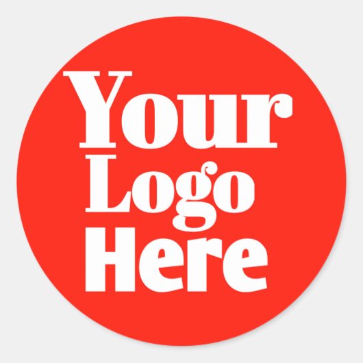 Custom Business Stickers | Personalized ラウンドシール (正面)