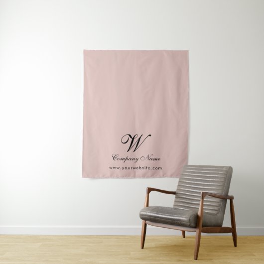 Custom Business Table Runner Banner Elegant Script タペストリー (インサイチュ)