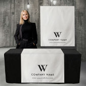 Custom Business Table Runner Banner Gray Linen タペストリー