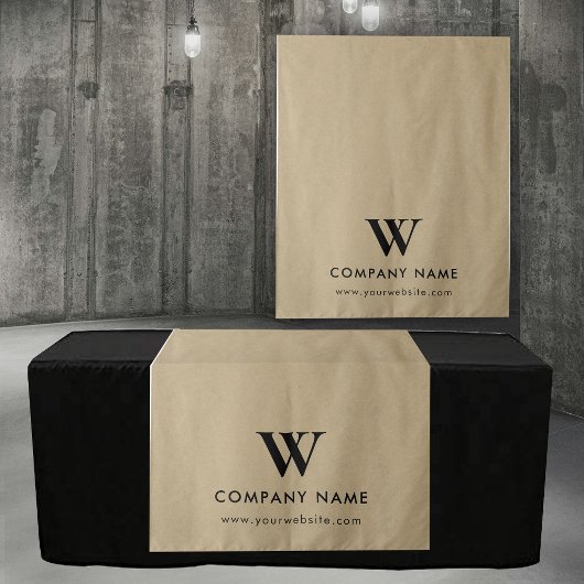 Custom Business Table Runner Banner Modern Kraft タペストリー