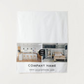 Custom Business Table Runner Banner Real Estate タペストリー (正面)