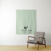 Custom Business Table Runner Banner Script Green タペストリー (インサイチュ)