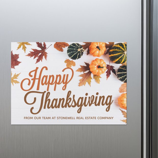 Custom Business Thanksgiving Holiday Magnet Card (クリエイターアップロード済み)