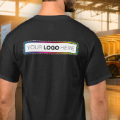 Custom Business Uniform T-Shirt - Logo on Back Tシャツ