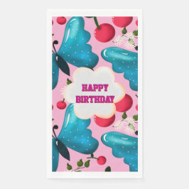 Custom butterfly birthday party matching set