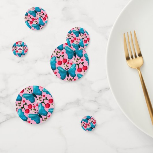 Custom butterfly birthday party matching set コンフェッティ (グループ)