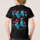 Custom butterfly birthday party matching set トライブレンドＴシャツ (裏面)